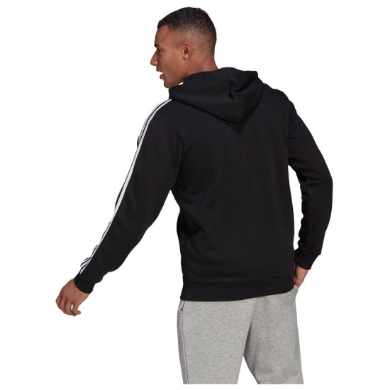 Adidas Ανδρική ζακέτα Essentials Fleece 3-Stripes Full-Zip Hoodie Adidas Ανδρική ζακέτα Essentials Fleece 3-Stripes Full-Zip Hoodie